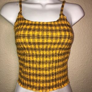 Striped Hollister Crop Tank Top ribbed. Great fit. Excellent condition